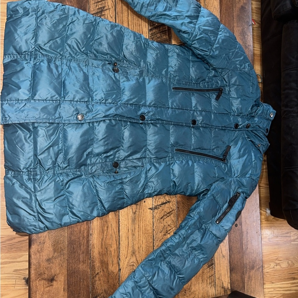 Laundry By Shelli Segal Blue Puffer Jacket